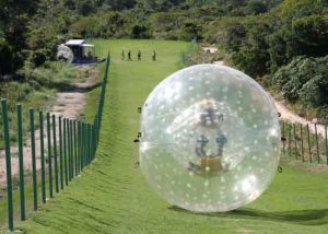 Downhill Zorbing in der Dom Rep