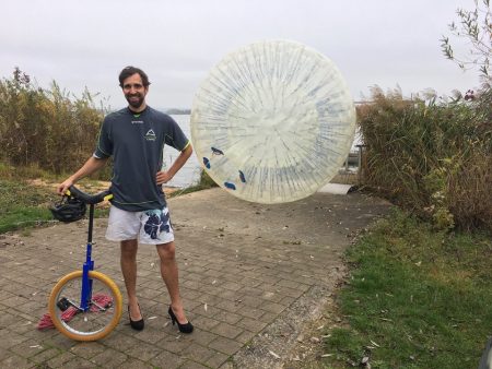 Der Abenteuer-Professor Dr. Manuel Sand bei seinem Mega-Triathlon