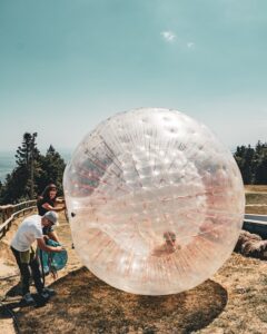 New Zorbing site in Pohorje, Slovenia